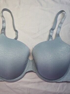 Victoria's Secret Light Blue T-Shirt Bra Size 38D